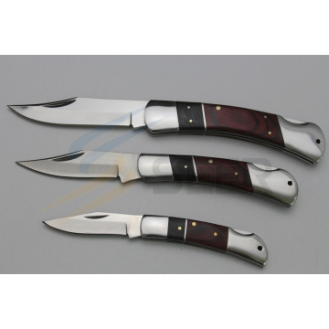 Color Wood Handle Pocket Knife (SE-394)